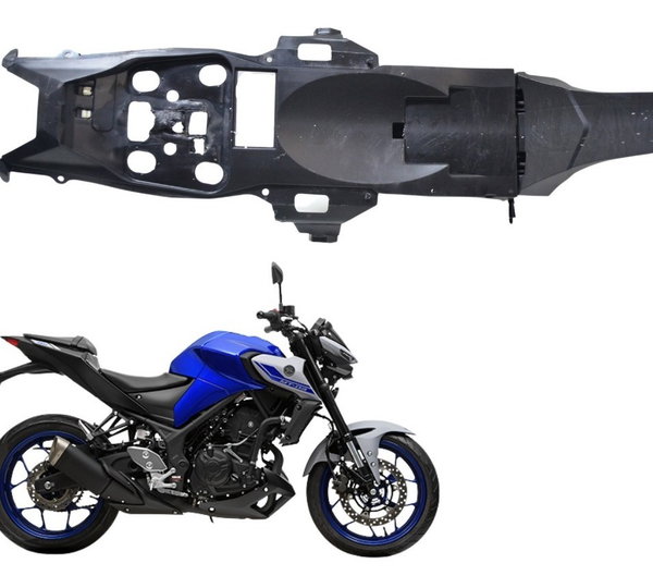 Caixa Bateria C/ Detalhes Yamaha Mt 03 21-23 Original Preto