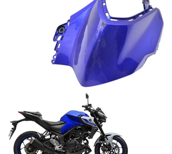 Capa Tanque Esquerda C/ Detalhes Yamaha Mt 03 21-23 Original Azul