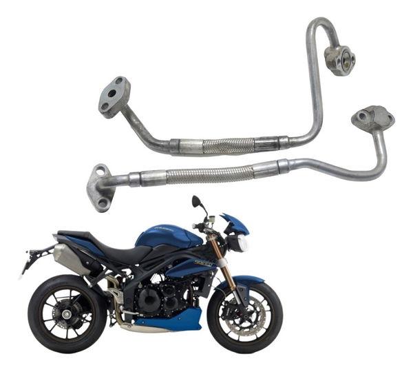 Par Mangueiras Óleo Triumph Speed Triple 1050 13-15 Original