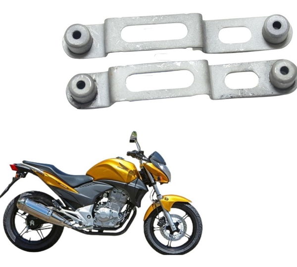 Par Suporte Paralama Diant Honda Cb 300 R Flex 13-15 Orig Prateado