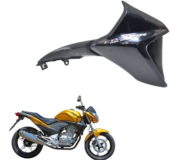 Aleta Tanque Dir C/ Detalhes Honda Cb 300 R Flex 13-15 Orig Preto