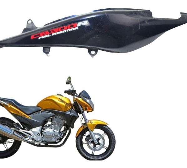 Carenagem Rabeta Esq Avaria Honda Cb 300 R 09-12 Original Preto