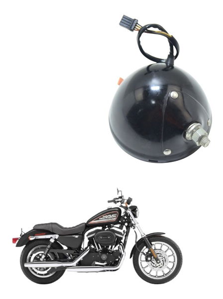 Carcaça Farol Chicote Harley 883 R Sportster 08-11 Original