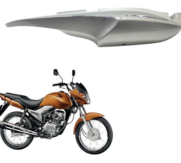 Carenagem Rabeta Dir C/ Avaria Honda Cg 150 Es 2009 Original Cinza