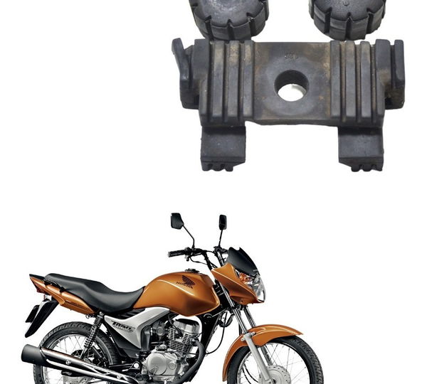Jogo Borracha Suporte Tanque Honda Cg 150 Es 2009 Original