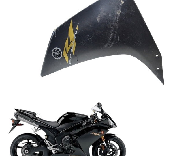 Carenagem Esquerda Com Detalhes Yamaha Yzf R1 07-08 Original Preto