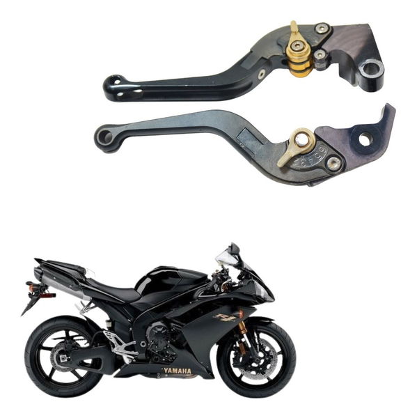 Par Manetes Esportivos Yamaha Yzf R1 07-08 Original