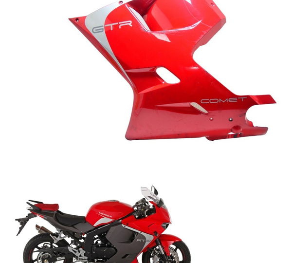 Carenagem Lateral Esquerda Kasinski Comet 250 Gtr 2013 Orig Vermelho