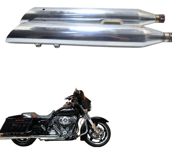 Par Ponteira Escape Avaria Harley Street Glide Touring 11-13