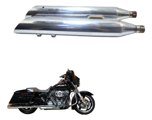 Par Ponteira Escape Avaria Harley Street Glide Touring 11-13