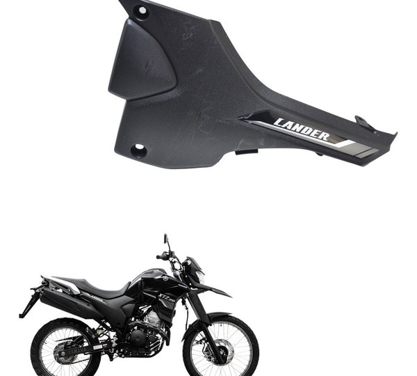 Carenagem Lateral Esquerda Yamaha Xtz Lander 250 19-22 Orig Preto
