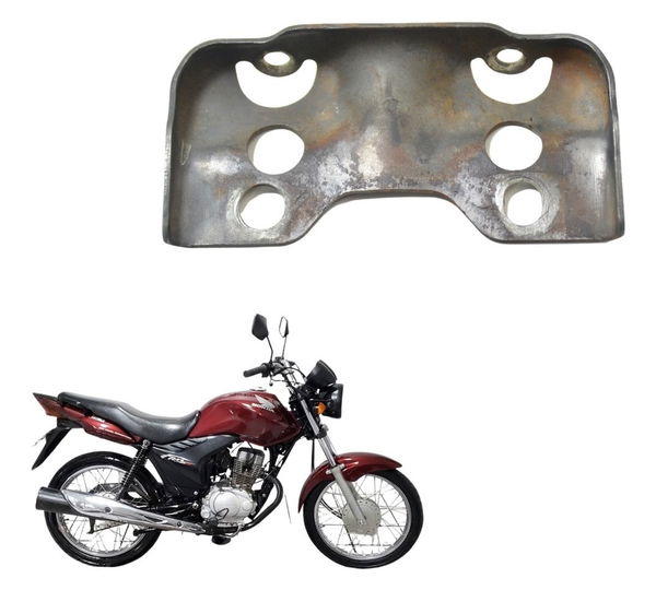 Suporte Paralama Traseiro Honda Cg 150 Es 2011 Original Prateado