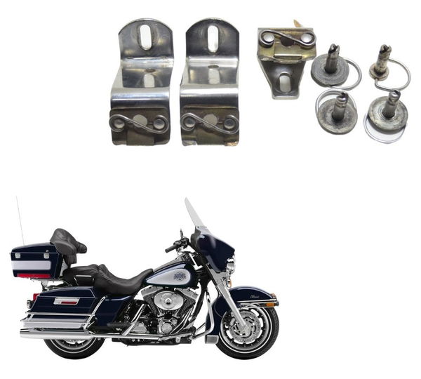 Jogo Trava Suporte Alforge Harley Electra Glide 1450 00-03