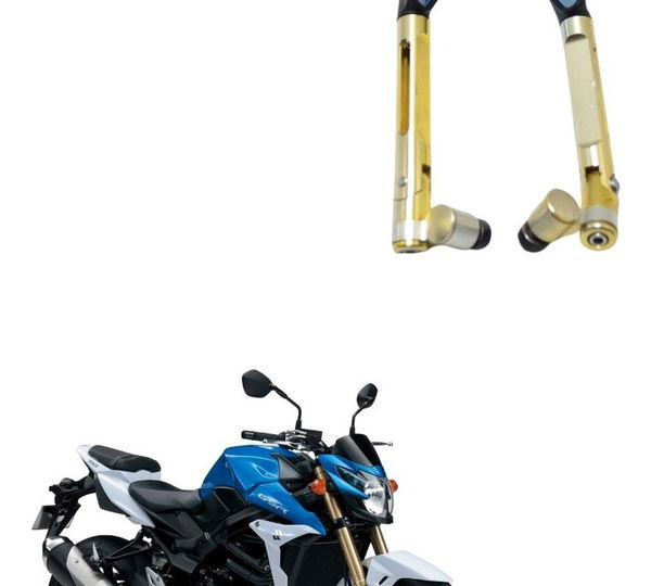 Par Espelho Esportivo C/ Detalhes Suzuki Gsr 750 14-16