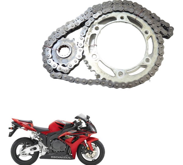 Kit Relação Honda Cbr 1000 Rr 04-07 Original Prateado