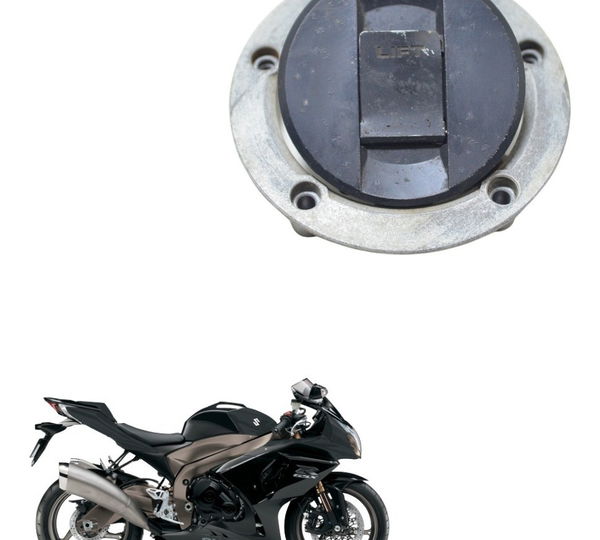 Tampa Tanque C/ Detalhes Suzuki Gsx-r Srad 1000 11-16 Orig Prateado