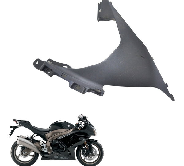 Carenagem Esq C/ Avaria Suzuki Gsx-r Srad 1000 11-16 Orig Preto