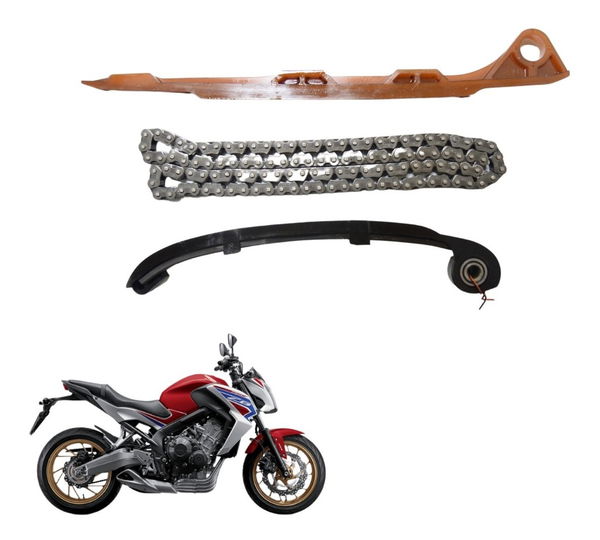 Kit Guia Tensor Corrente Comando Honda Cb 600f Hornet 08-14