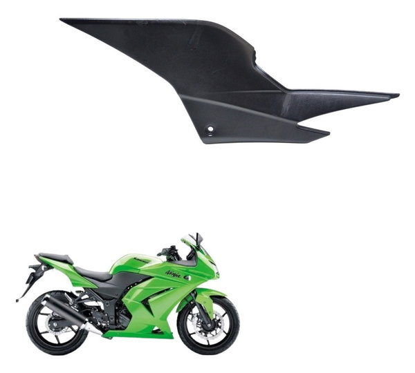Carenagem Lateral Esquerda Kawasaki Ninja 250 R 08-12 Orig Preto