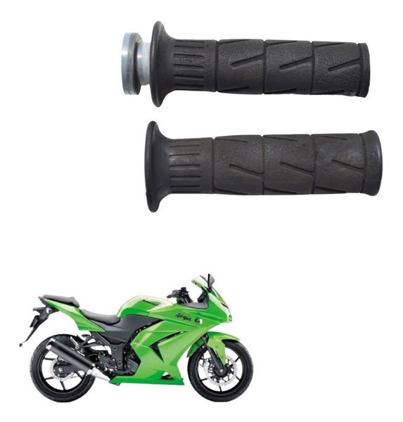 Par Manoplas C/ Detalhes Kawasaki Ninja 250 R 08-12 Original