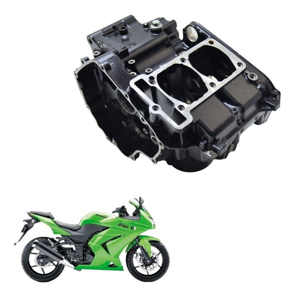 Carcaça Bloco Motor Kawasaki Ninja 250 R 08-12 Original