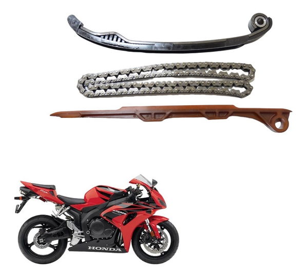 Kit Guia Tensor Corrente Comand Honda Cbr 1000 Rr 04-07 Orig