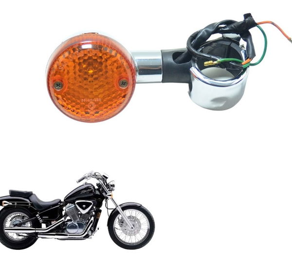 Pisca Dianteiro Esq Detalhe Honda Vt Shadow 600 C 95-05 Orig