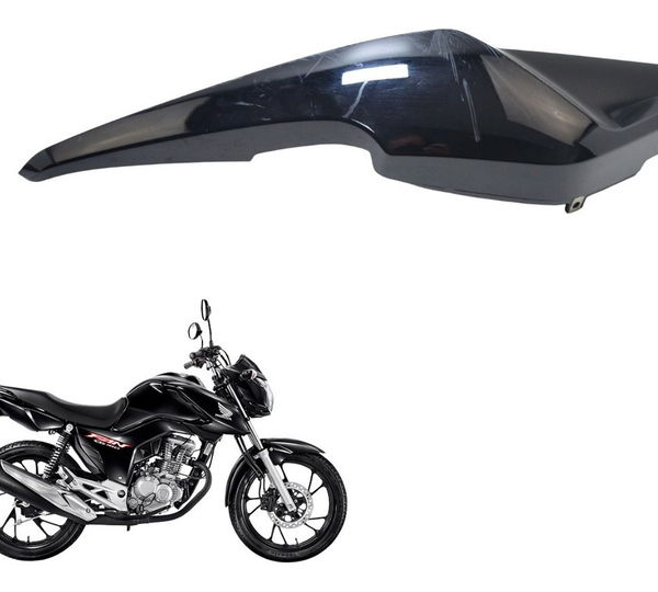 Carenagem Rabeta Dir C/ Detalhes Honda Cg 160 Fan 19-23 Orig Preto