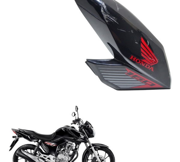 Aleta Tanque Dir C/ Detalhes Honda Cg 160 Fan 19-23 Original Preto
