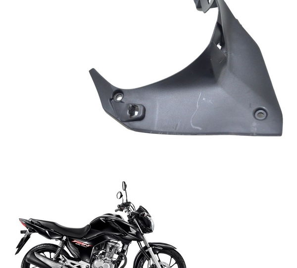 Acabamento Int Aleta Tanque Esq Honda Cg 160 Fan 19-23 Orig Preto