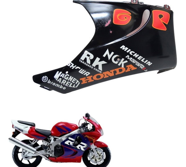 Spoiler Direito C/ Detalhes Honda Cbr 900 Rr 98-99 Original Preto