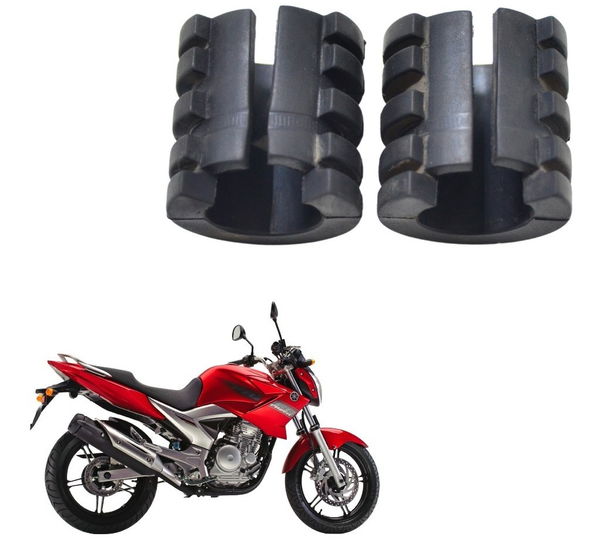Par Borracha Suporte Yamaha Ys 250 Fazer 10-17 Original
