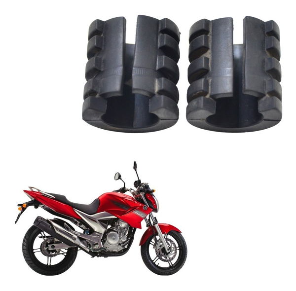 Par Borracha Suporte Yamaha Ys 250 Fazer 10-17 Original