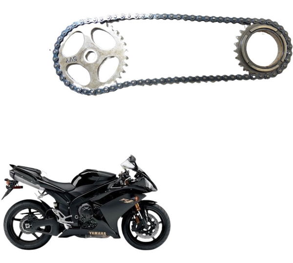 Jogo Engrenagem Bomba Óleo Yamaha Yzf R1 07-08 Original