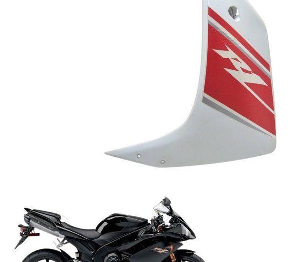 Carenagem Lateral Esquerda Yamaha Yzf R1 07-08 Original Branco