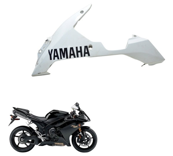 Spoiler Esquerdo Yamaha Yzf R1 07-08 Original Branco
