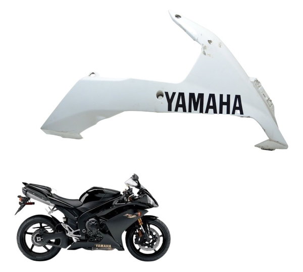 Spoiler Direito C/ Detalhes Yamaha Yzf R1 07-08 Original Branco