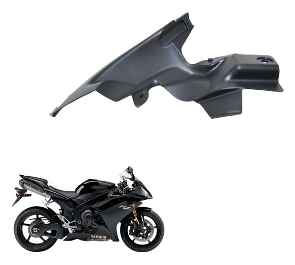 Acabamento Duto Ar Esq C/ Avaria Yamaha Yzf R1 07-08 Orig Preto