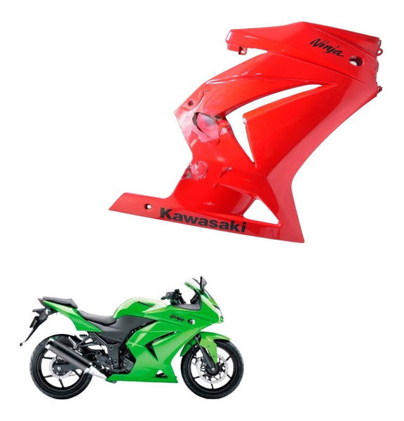Carenagem Direita C/ Avaria Kawasaki Ninja 250 R 08-12 Orig