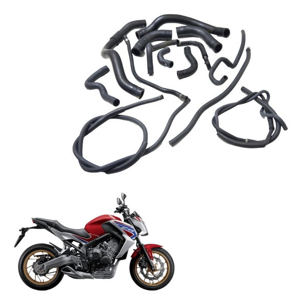 Kit Mangueiras Honda Cb 650f 15-18 Original