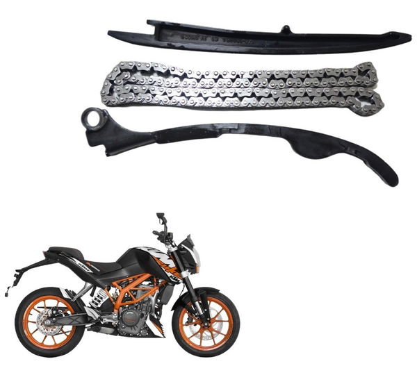 Kit Guia Tensor Corrente Comando Ktm 390 Duke 15-18 Original