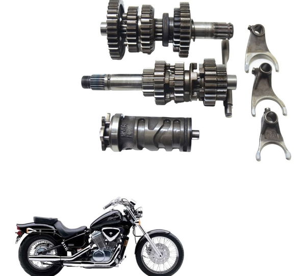 Caixa Marcha Completa Honda Vt Shadow 600 C 95-05 Original