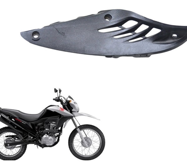 Acabamento Interno Esquerdo Honda Nxr 160 Bros 15-20 Orig Preto