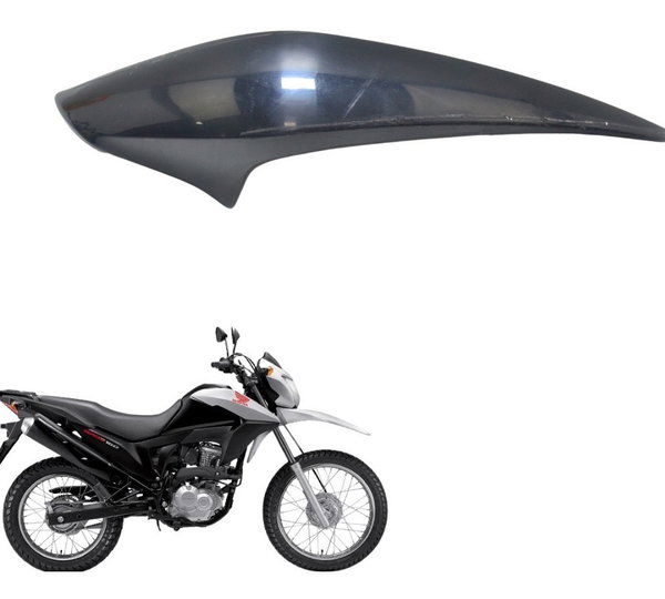 Carenagem Lat Esq C/ Detalhes Honda Nxr 160 Bros 15-20 Orig Preto