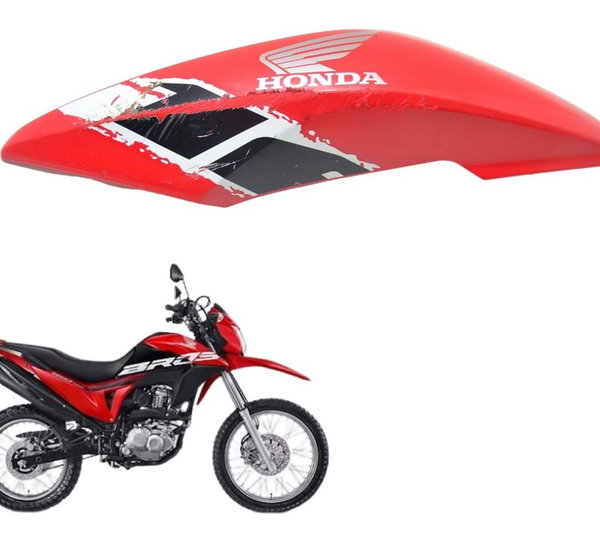 Carenagem Esquerda C/ Avaria Honda Nxr 160 Bros 15-20 Orig Vermelho