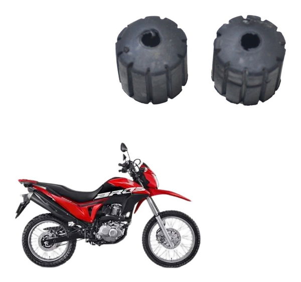 Par Borracha Suporte Tanque Honda Nxr 160 Bros 15-20 Orig