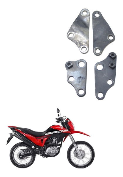 Jogo Suporte Motor Honda Nxr 160 Bros 15-20 Original