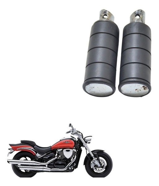 Par Pedaleira Traseira Suzuki Boulevard M 800 05-11 Paralelo