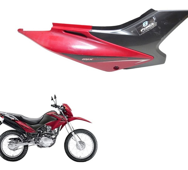 Carenagem Lat Dir Detalhes Honda Nxr 150 Bros Mix 2011 Orig Vermelho