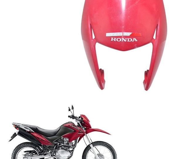 Carenagem Farol C/ Detalhes Honda Nxr 150 Bros Mix 2011 Orig Vermelho